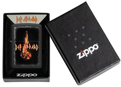 Encendedor Zippo Negro Mate Def Leppard 46153