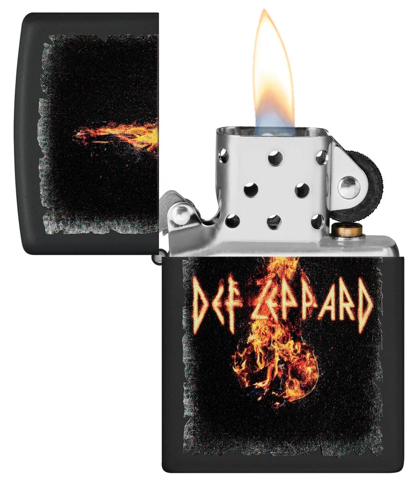 Encendedor Zippo Negro Mate Def Leppard 46153