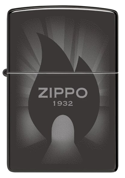 Encendedor Zippo Negro Espejo Llama 1932 Cod 46175