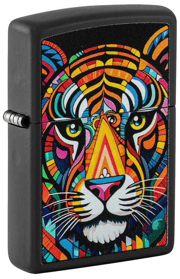 Encendedor Zippo Negro Tigre Multicolor Cod 46235