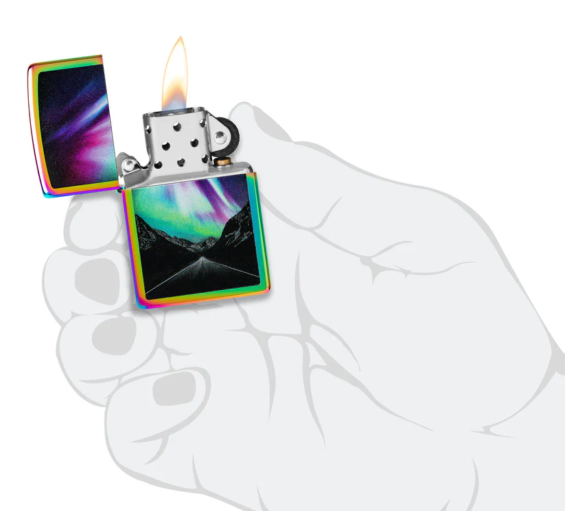 Encendedor Zippo Tornasol Auroras Boreales Cod 46236