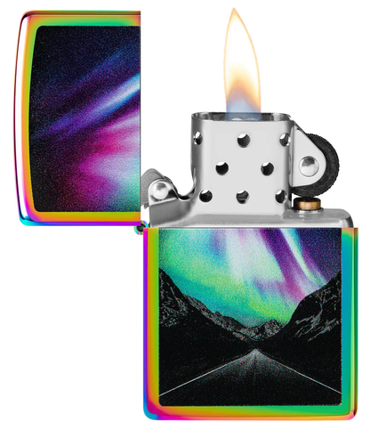 Encendedor Zippo Tornasol Auroras Boreales Cod 46236