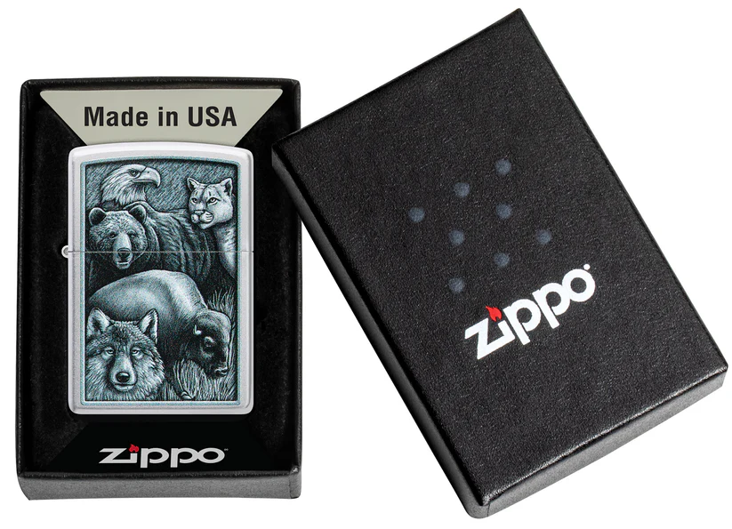 Encendedor Zippo Cromo Animales Cod 46237