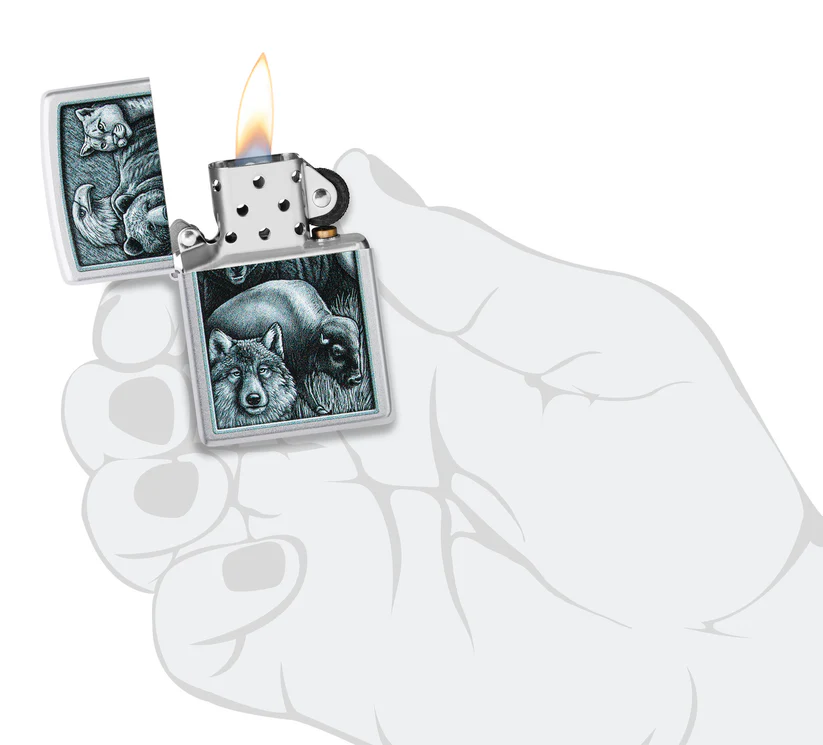 Encendedor Zippo Cromo Animales Cod 46237