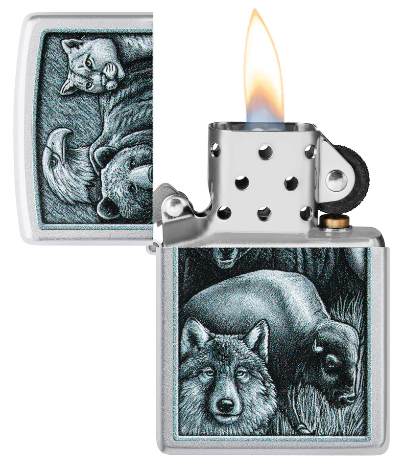 Encendedor Zippo Cromo Animales Cod 46237