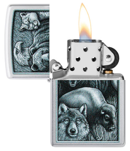 Encendedor Zippo Cromo Animales Cod 46237