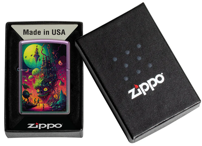 Encendedor Zippo Iridiscente Psicodélico Cod 46238