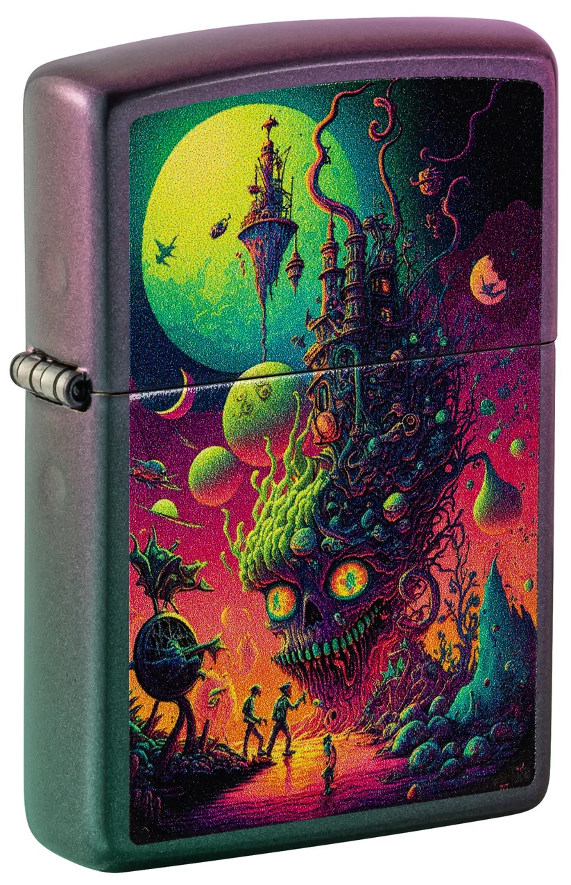 Encendedor Zippo Iridiscente Psicodélico Cod 46238
