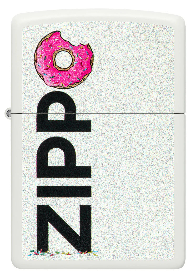 Encendedor Zippo Blanco Mate Donut Cod 46240