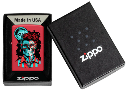 Encendedor Zippo Rojo Mate Zombie Apuesto Cod 46242