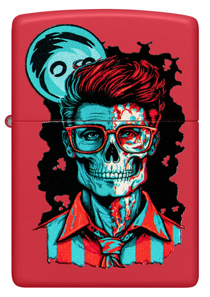 Encendedor Zippo Rojo Mate Zombie Apuesto Cod 46242