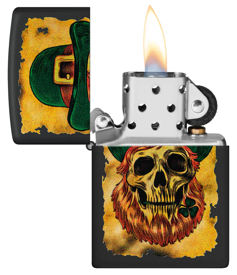 Encendedor Zippo Negro Mate Duende Cod 46244