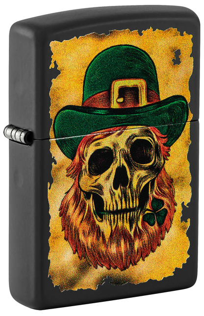 Encendedor Zippo Negro Mate Duende Cod 46244