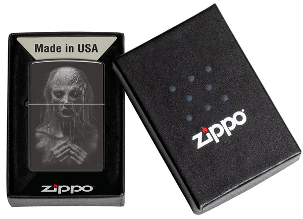 Encendedor Zippo Negro Espejo Espanto Cod 46292