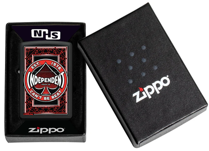 Encendedor Zippo Negro Mate Independent Cod 46308