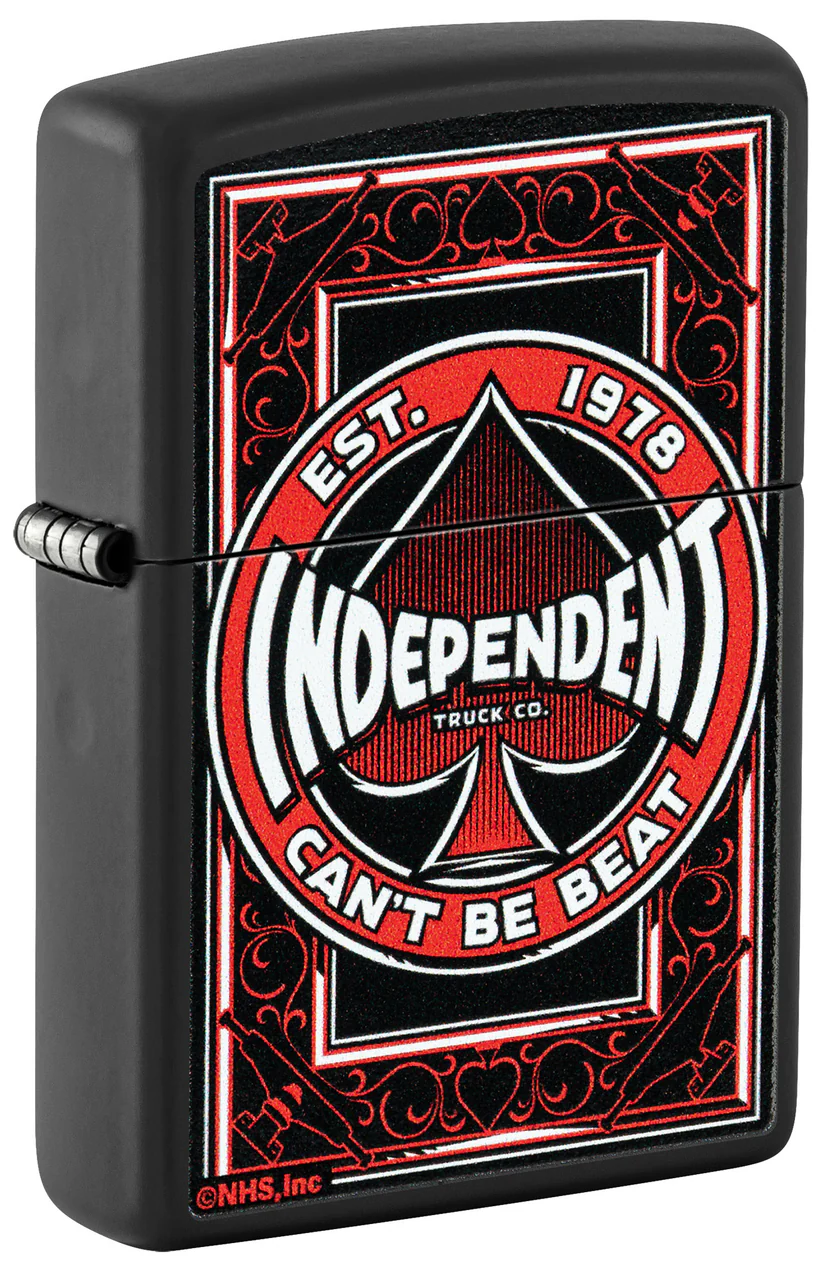 Encendedor Zippo Negro Mate Independent Cod 46308
