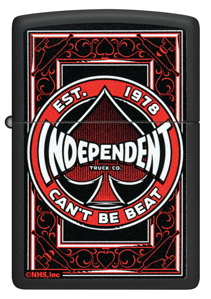 Encendedor Zippo Negro Mate Independent Cod 46308