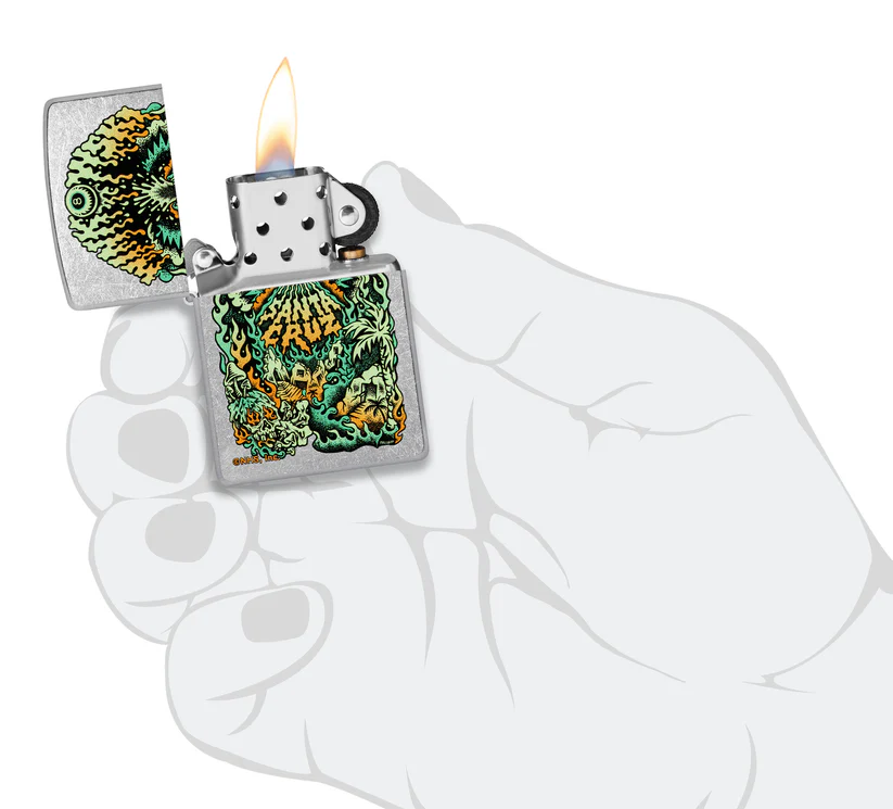 Encendedor Zippo Cromo Santa Cruz Cod 46309