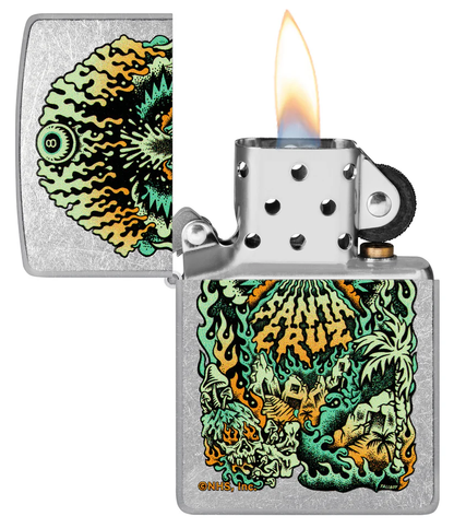 Encendedor Zippo Cromo Santa Cruz Cod 46309