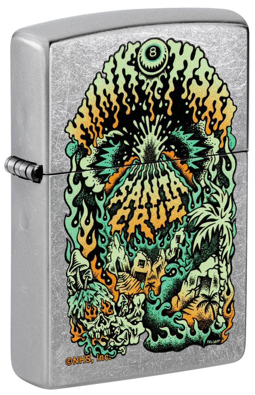Encendedor Zippo Cromo Santa Cruz Cod 46309