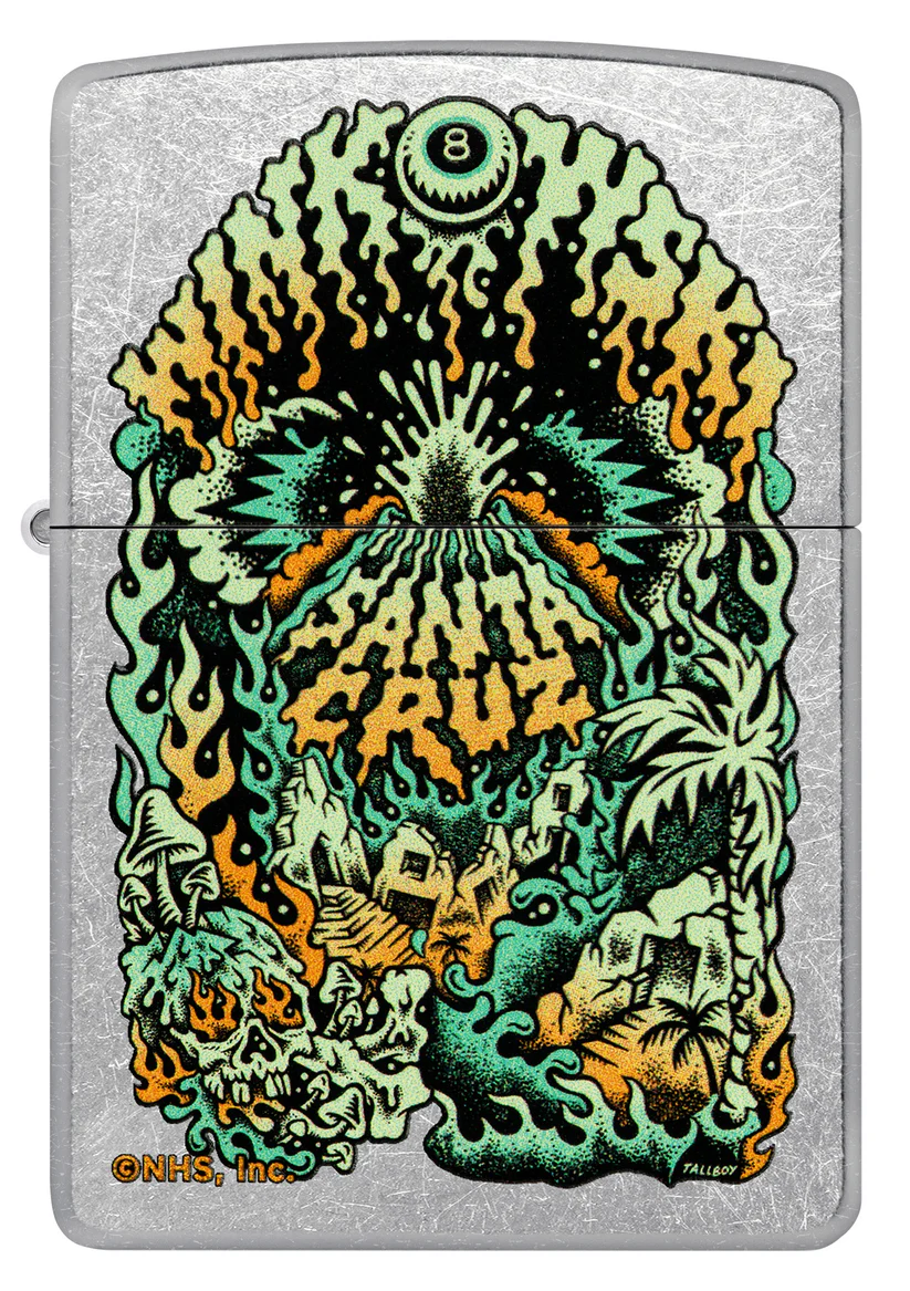 Encendedor Zippo Cromo Santa Cruz Cod 46309