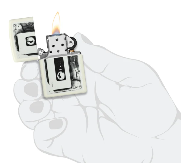 Encendedor Zippo Blanco Fluorescente Casette Cod 46429