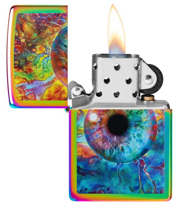 Encendedor Zippo Tornasol Ojo Psicodélico Cod 46431