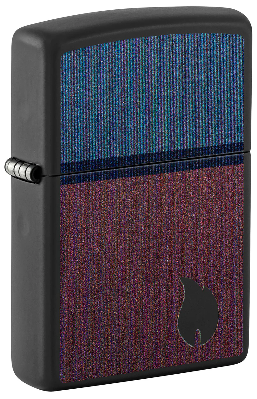 Encendedor Zippo Azul Rojo Negro Mate Cod 46476