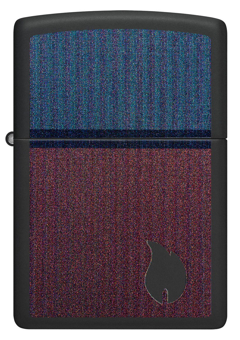Encendedor Zippo Azul Rojo Negro Mate Cod 46476