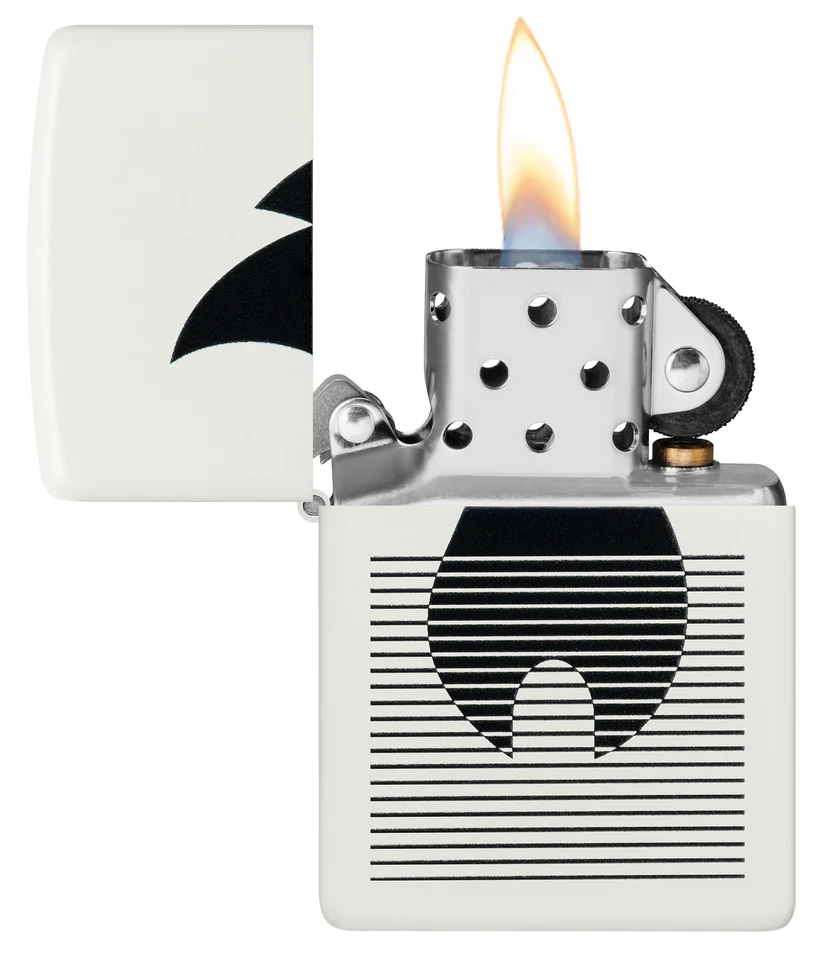 Encendedor Zippo Blanco Mate Llama Líneas Cod 46485