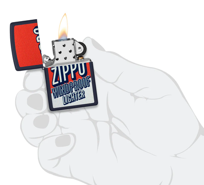 Encendedor Zippo Azul Mate Vintage Cod 46486