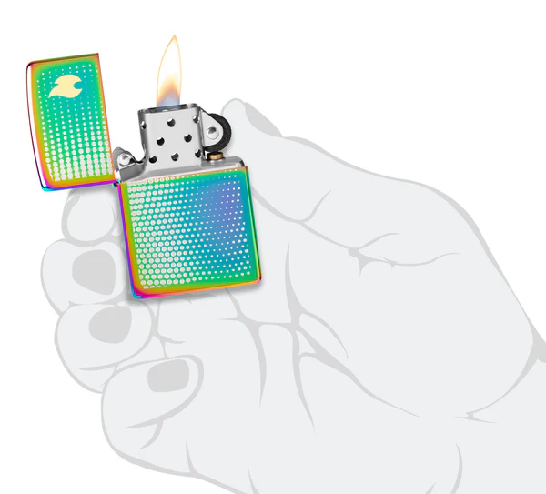 Encendedor Zippo Tornasol Puntos y Llama Cod 46569