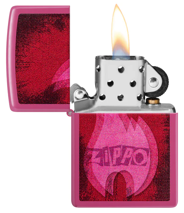 Encendedor Zippo Fucsia Llama Logo Cod 46572