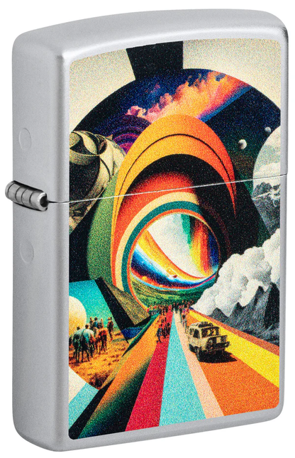 Encendedor Zippo Cromo Viaje Alucinante Cod 46578