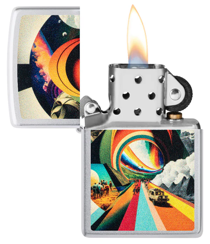 Encendedor Zippo Cromo Viaje Alucinante Cod 46578