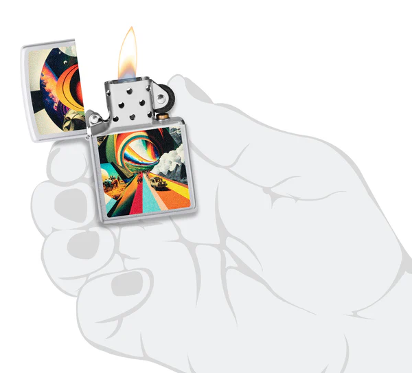 Encendedor Zippo Cromo Viaje Alucinante Cod 46578