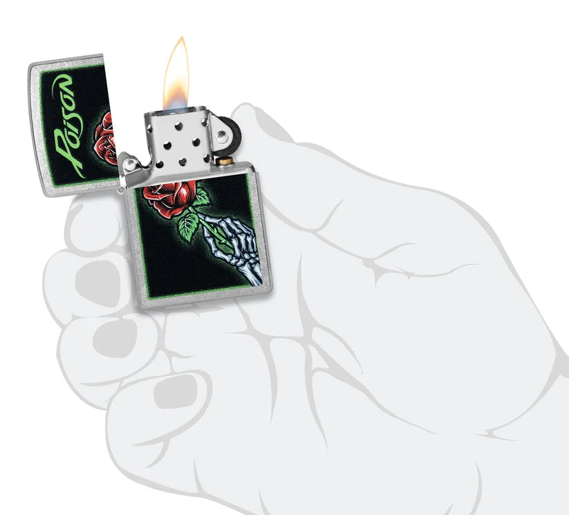 Encendedor Zippo Cromo Poison Rosa 46593