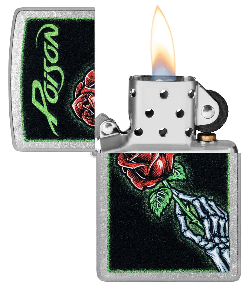 Encendedor Zippo Cromo Poison Rosa 46593