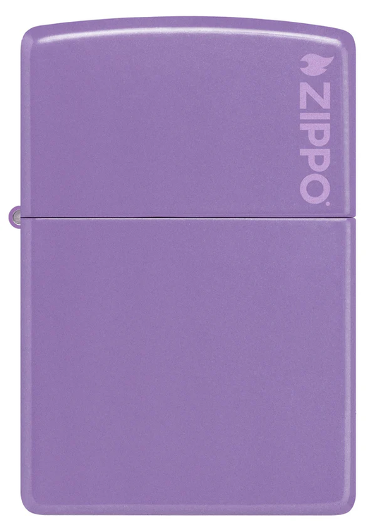 Encendedor Zippo Lavanda Con Logo Cod 46681ZL