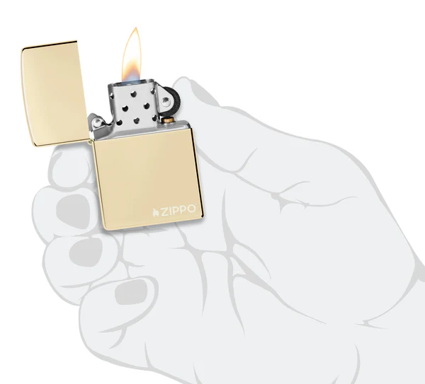 Encendedor Zippo Champaña Con Logo Cod 46682ZL