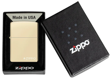 Encendedor Zippo Champaña Con Logo Cod 46682ZL