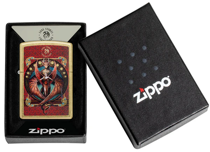 Encendedor Zippo Dorado Dama Mitológica Cod 46689