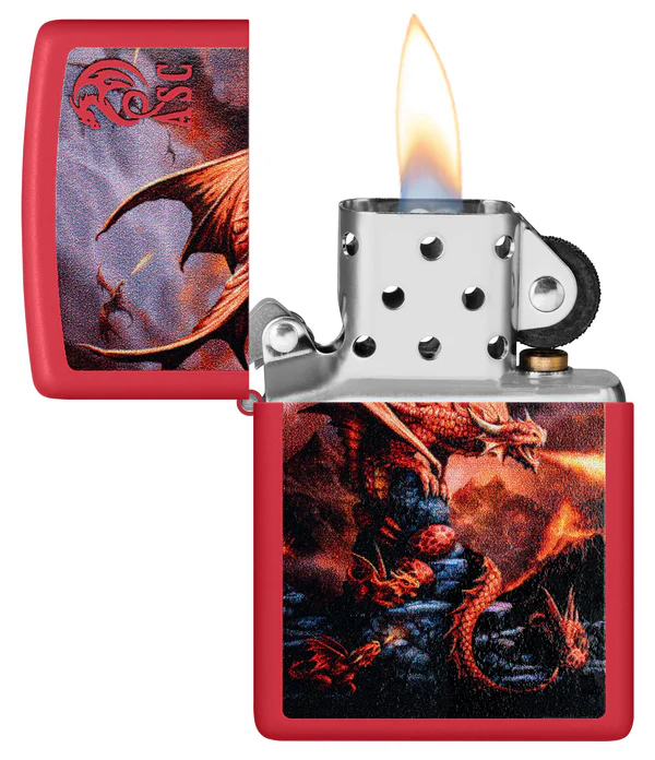 Encendedor Zippo Rojo Dragón Cod 46690