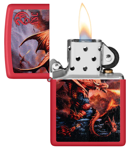 Encendedor Zippo Rojo Dragón Cod 46690