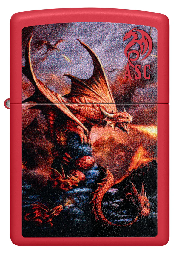 Encendedor Zippo Rojo Dragón Cod 46690