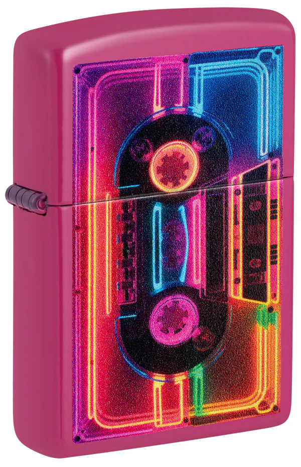Encendedor Zippo Fucsia Casette Neón Cod 46693