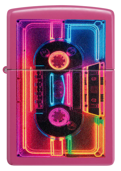 Encendedor Zippo Fucsia Casette Neón Cod 46693