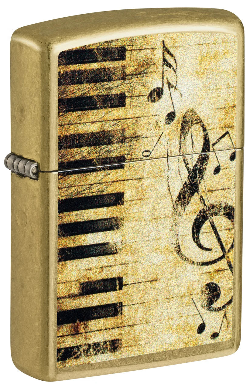 Encendedor Zippo Dorado Street Notas 46712