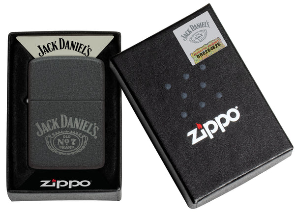 Encendedor Zippo Negro Craquelado Jack Daniels 1941 Cod 46796