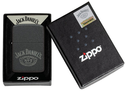 Encendedor Zippo Negro Craquelado Jack Daniels 1941 Cod 46796